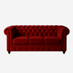 Velvet Chesterfield 4 Seater - Helloilmare